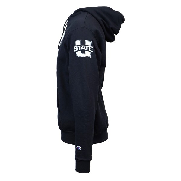 Champion USU Embroidered Patch Hoodie Navy